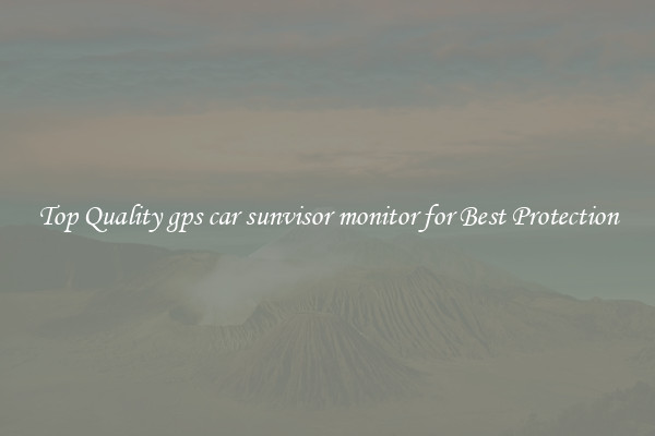 Top Quality gps car sunvisor monitor for Best Protection