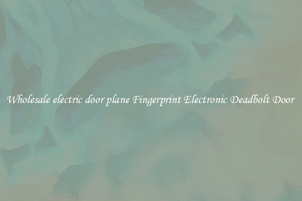 Wholesale electric door plane Fingerprint Electronic Deadbolt Door 