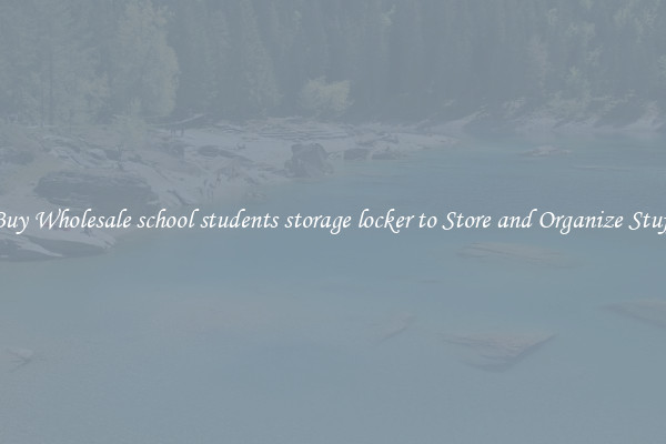 Buy Wholesale school students storage locker to Store and Organize Stuff