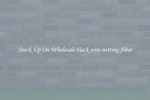 Stock Up On Wholesale black wire netting filter