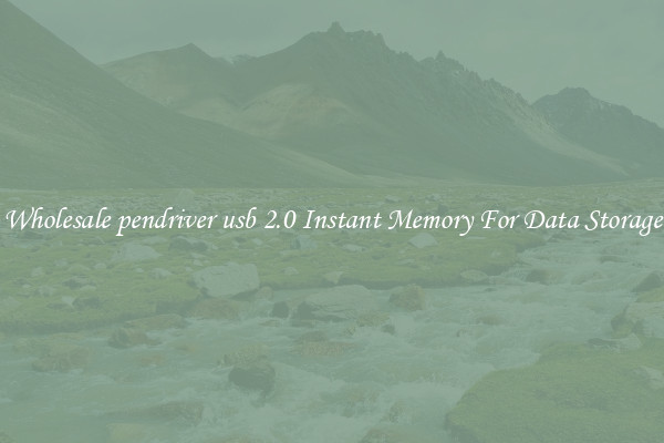 Wholesale pendriver usb 2.0 Instant Memory For Data Storage