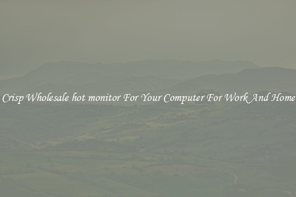 Crisp Wholesale hot monitor For Your Computer For Work And Home