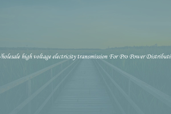 Wholesale high voltage electricity transmission For Pro Power Distribution