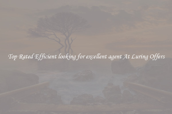 Top Rated Efficient looking for excellent agent At Luring Offers