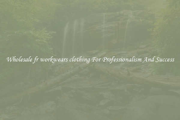 Wholesale fr workwears clothing For Professionalism And Success