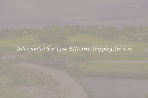 fedex united For Cost-Effective Shipping Services