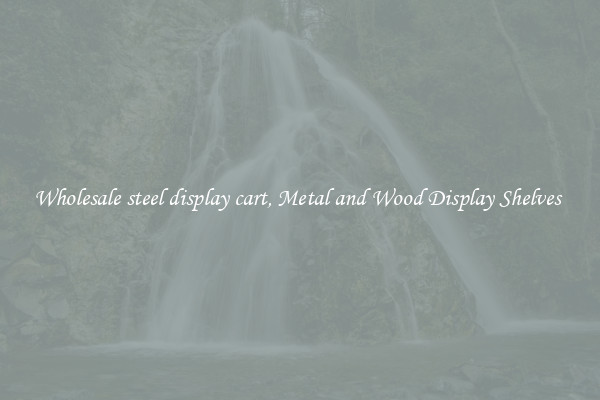 Wholesale steel display cart, Metal and Wood Display Shelves 