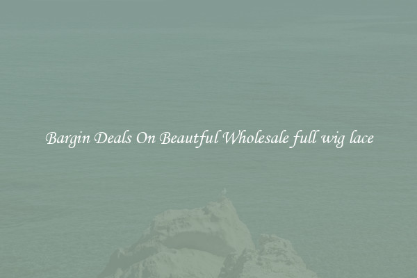 Bargin Deals On Beautful Wholesale full wig lace