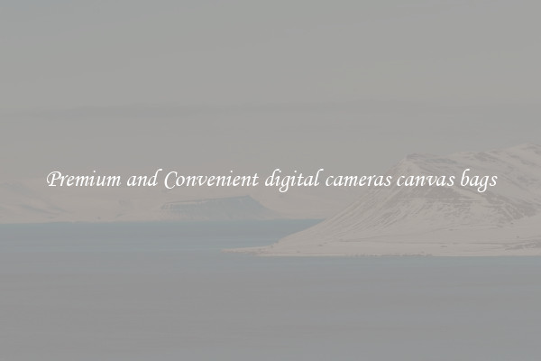 Premium and Convenient digital cameras canvas bags