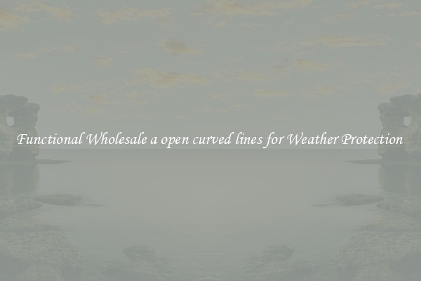 Functional Wholesale a open curved lines for Weather Protection 