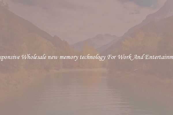 Responsive Wholesale new memory technology For Work And Entertainment