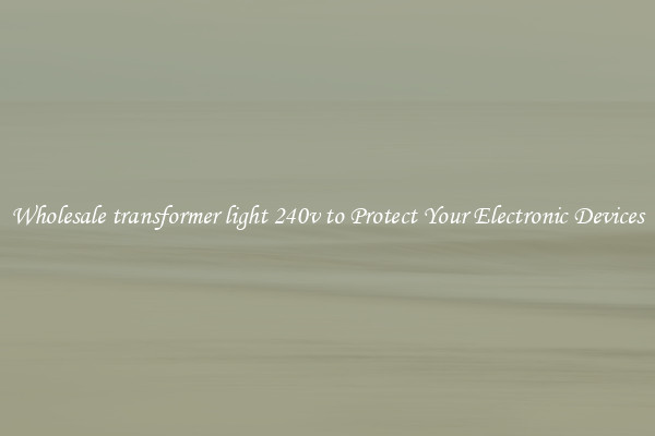 Wholesale transformer light 240v to Protect Your Electronic Devices