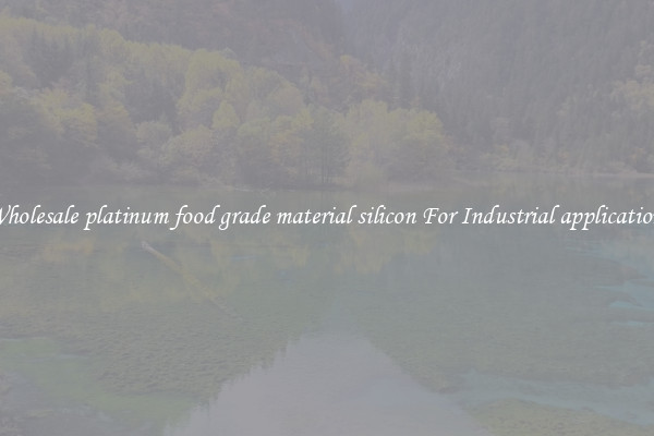 Wholesale platinum food grade material silicon For Industrial applications
