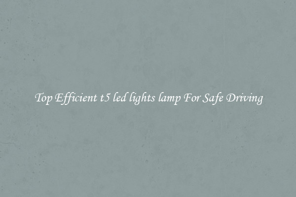 Top Efficient t5 led lights lamp For Safe Driving