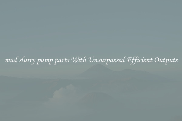 mud slurry pump parts With Unsurpassed Efficient Outputs